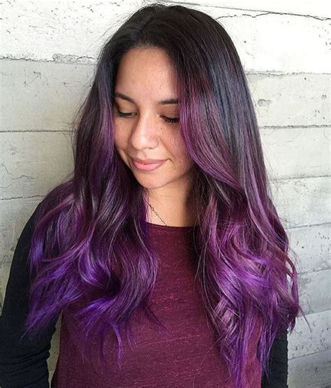 If the undertone is warm, such as in honey blonde or strawberry blonde, choose a shade of purple where the red undertone prevails. 40 Versatile Ideas of Purple Highlights for Blonde, Brown ...
