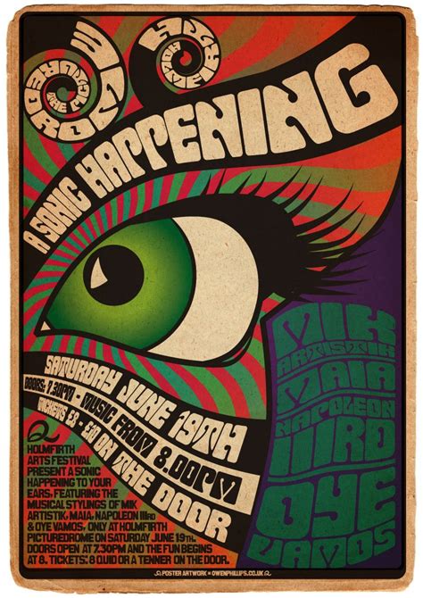 60 S Vintage Rock Concert Posters By Affiche Blog
