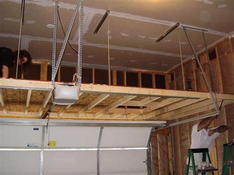 Diy Metal Overhead Garage Storage How To Install Overhead Garage