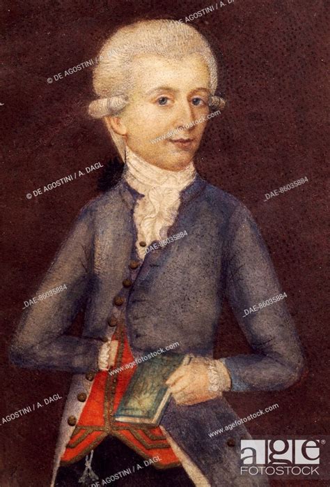 Portrait Of Wolfgang Amadeus Mozart Salzburg 1756 Vienna 1791