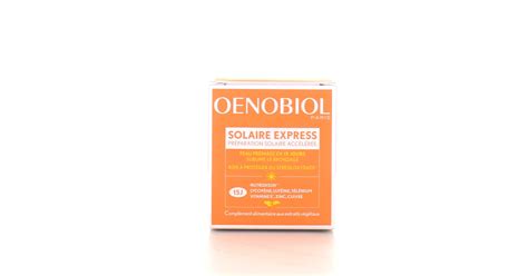 Oenobiol Solaire Express Préparation Peau Soleil