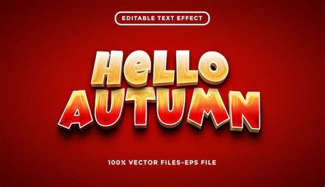 Premium Vector Autumn Season Text Effect Style