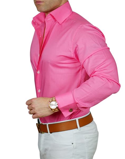 Pink Twill Dress Shirt Shirt Outfit Men Pink Dress Shirt Mens Outfits