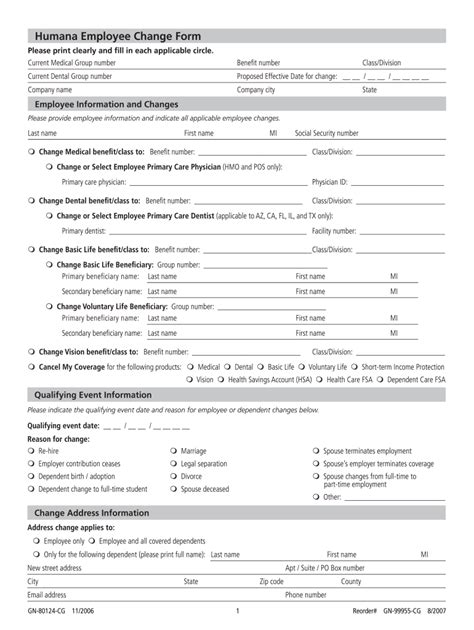 Humana Enrollment Form Pdf Fill Online Printable Fillable Blank