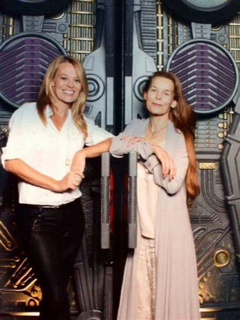 ~ Actresses Jeri Ryan And Alice Krige Who Played Borg Drone Seven Of Nine And The Borg Queen