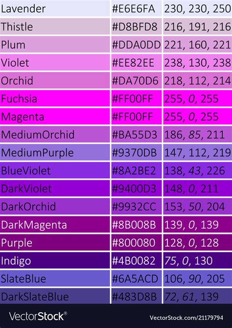 Light Shades Of Purple Google Search Purple Color Palettes Hex Color Palette Pantone