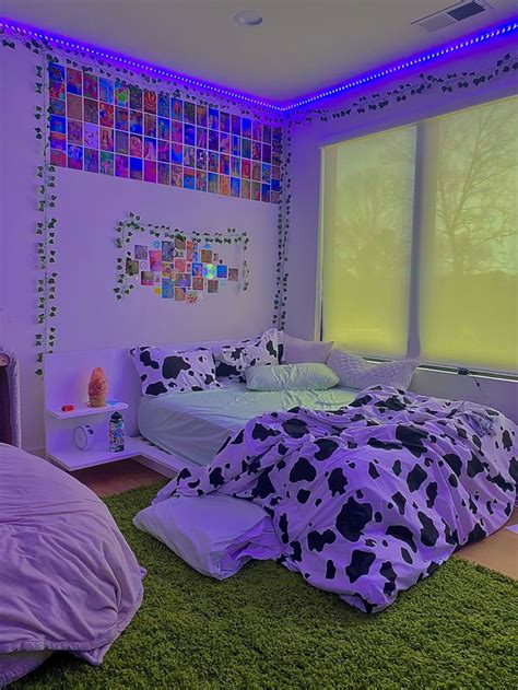 Indie Bedroom In 2021 Neon Room Room Design Bedroom Retro Room