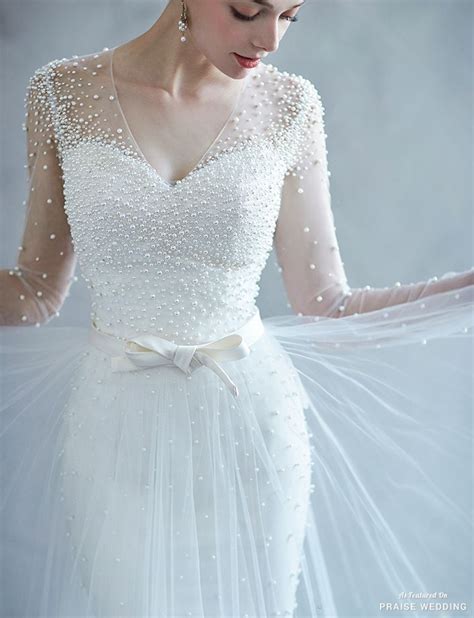This Pearl Embellished Wedding Dress From Ray Co Is Filled With