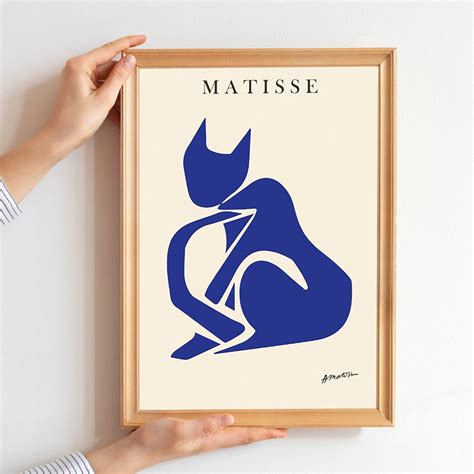 Henri Matisse Cat Poster Matisse Print Matisse The Cut Outs Etsy