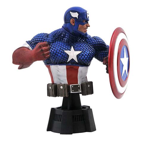 Diamond Select Animated Captain America Figure 15 Cm Blauw Techinn