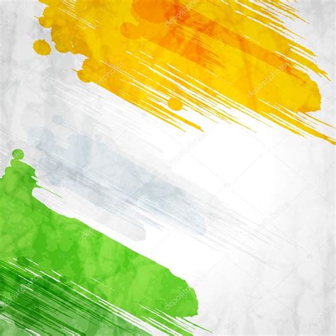 Abstract Indian Flag Background — Stock Vector © Tatkuptsova 81636098