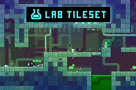 Lab Game Tileset Pixel Art Download Pack