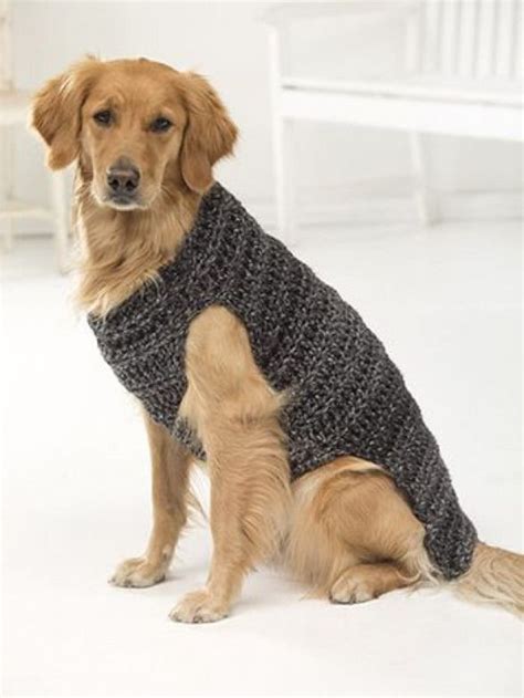 Free Pattern Crocheted Dog Jumper In Lion Brand Hometown Usa