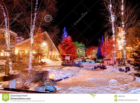Christmas At Whistler Stock Photo Image Of Canada Light 19397166