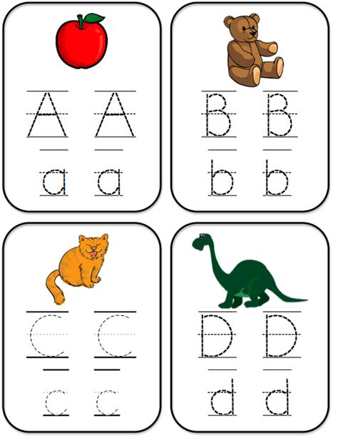 Bright Ideas For Early Learning Abc Tracing Cards