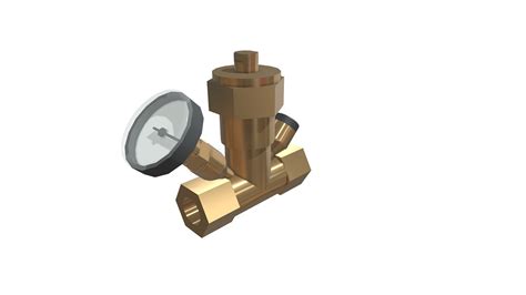 art32 dzr brass thermostatic balancing valve 3d model by bimstore revitspace [018adf4