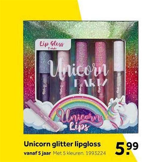 Unicorn Glitter Lipgloss Aanbieding Bij Intertoys