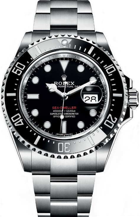 The water resistance 12800ft = 3900m, the model. 126600 Rolex Sea-Dweller Black Dial Men's Watch ...