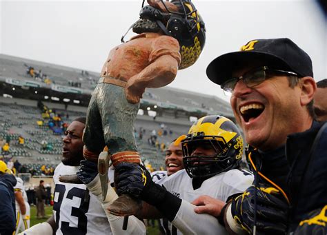 Michigan Vs Michigan State Football Rivalry One Photo From Each Game