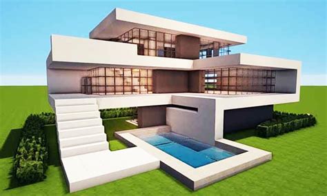 How To Make A Really Cool Modern House In Minecraft Minecraft Land
