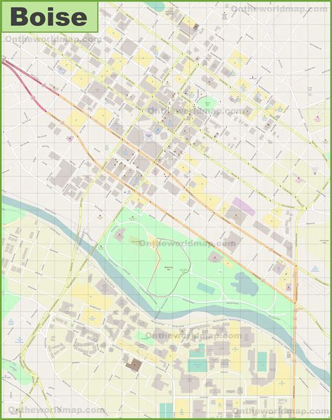 27 Map Of Boise Idaho Maps Database Source