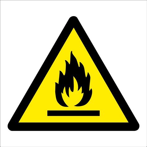 Giant safety signs at lakeshore learning. Flammable Warning Safety Signs - from Key Signs UK