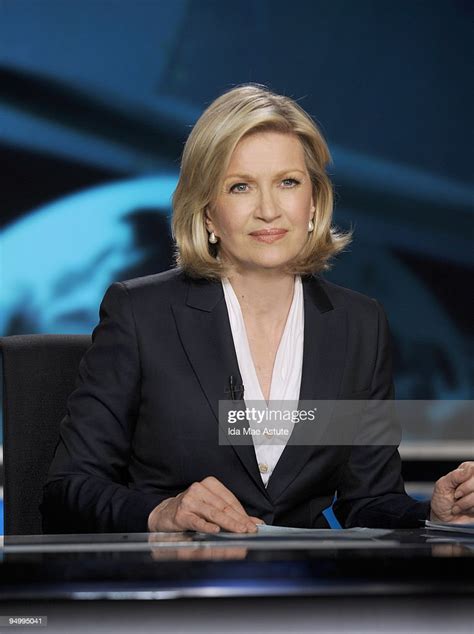 Diane Sawyer Sits On The Set Of World News With Diane Sawyer During