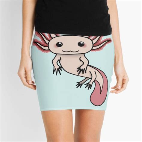 Chibi Axolotl Mini Skirt For Sale By Rainbowcho Redbubble