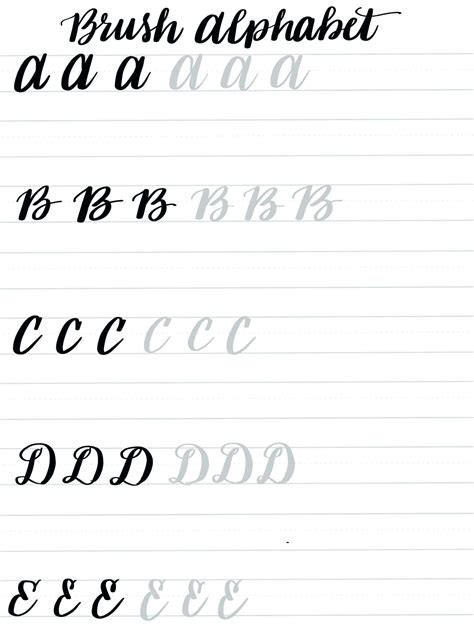 Calligraphy Free Printables Worksheets
