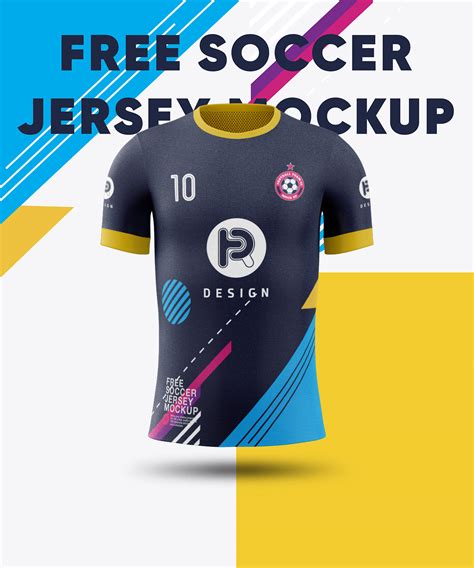 Free Soccer Jersey Mockup Front View Behance