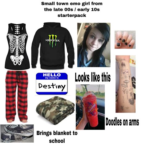 Small Town Emo Girl From The Late 00s Early 10s Starterpack R