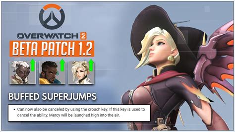 mercy has a new superjump button overwatch 2 beta 1 2 patch comparisons youtube