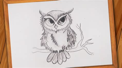 Owl Drawing For Beginners How To Draw An Owl Step By Step Pencil