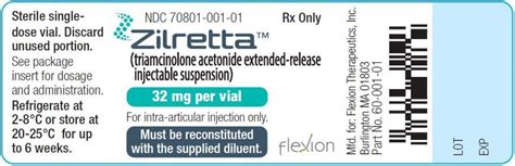 Zilretta Fda Prescribing Information Side Effects And Uses