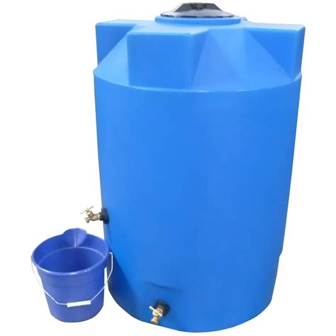 250 Gallon Blue Emergency Water Tank Poly Mart Pm250elb