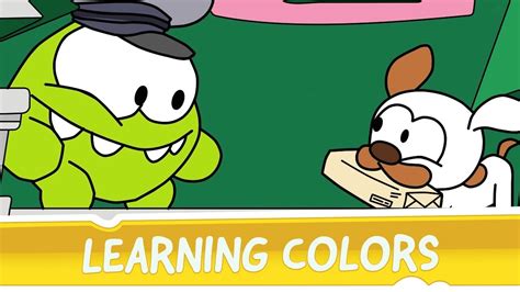 The green monster om nom was created in the laboratory and fell into the hands of the boy evan, who became his master. Learning colors with Om Nom - Coloring Book - YouTube