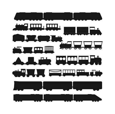 4680 Train Silhouette Vector Images Depositphotos
