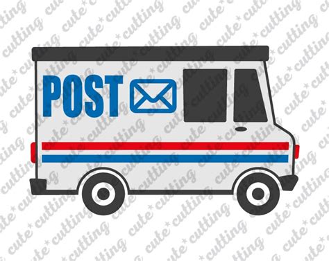 Mail Truck Svg Postal Truck Svg Delivery Truck Svg Postal Etsy