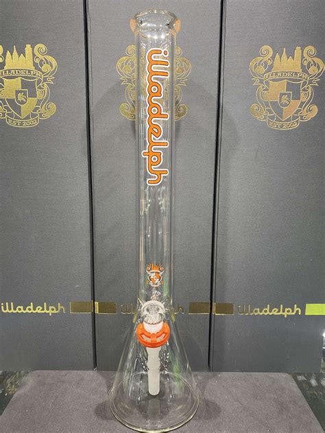 Illadelph Tall Orange Beaker Bong 21 All In One Smoke Shop