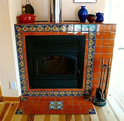 A Truly Appealing Hearth For A Cool Winter Evening Mexican Tile