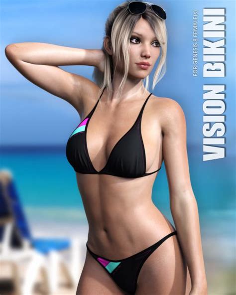 Vision Bikini For Genesis Females Clothing For Poser And Daz Studio My XXX Hot Girl