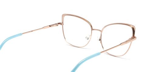 Birtle 3 Rose Gold Cat Eye Glasses Specscart ®