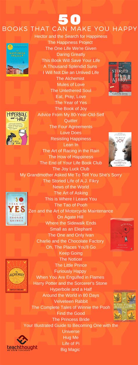 50 Happy Books That Can Lift You Up Literacy Teachthought