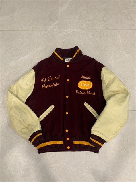 Vintage Delong Varsity Jacket Mens Fashion Coats Jackets And