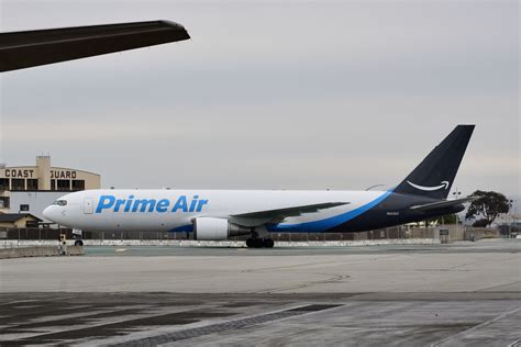 Amazon Prime Air Boeing 767 N433az Cargo At San Francisco Airport 2021