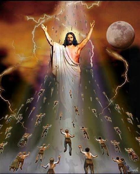 and we will be caught up the rapture of the church christ jesus pictures jesus