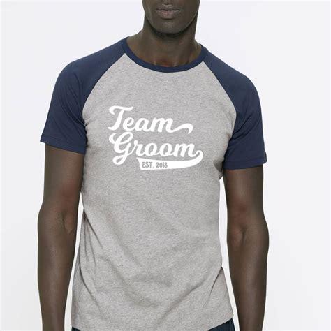 Team Groom Baseball Weddingstag Party Organic T Shirts By Blueberry