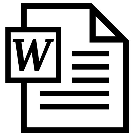 Microsoft Word Document Icon At Getdrawings Free Download