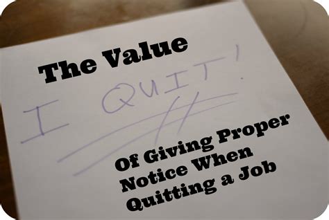 Three Compelling Reasons To Give Proper Notice When Quitting A Job