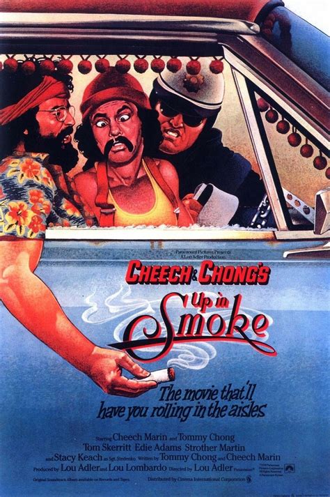 Cheech And Chongs Up In Smoke 1978 Poster Stoner Movies Photo